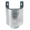 Rheinzink Vergaarbak zink 80 mm rond Mini met uitsparing
