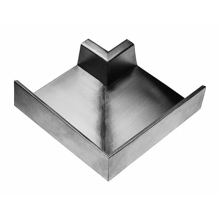 Rheinzink Zinken binnenhoek bakgoot B30. 90 graden