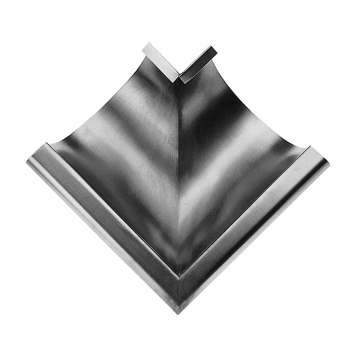 Nedzink Buitenhoek mastgoot M30. 90 graden. zink