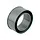 Inzetverloopstuk PVC 100-110 mm grijs (RAL 7037) - aansluiting regenpijp op rioolbuis