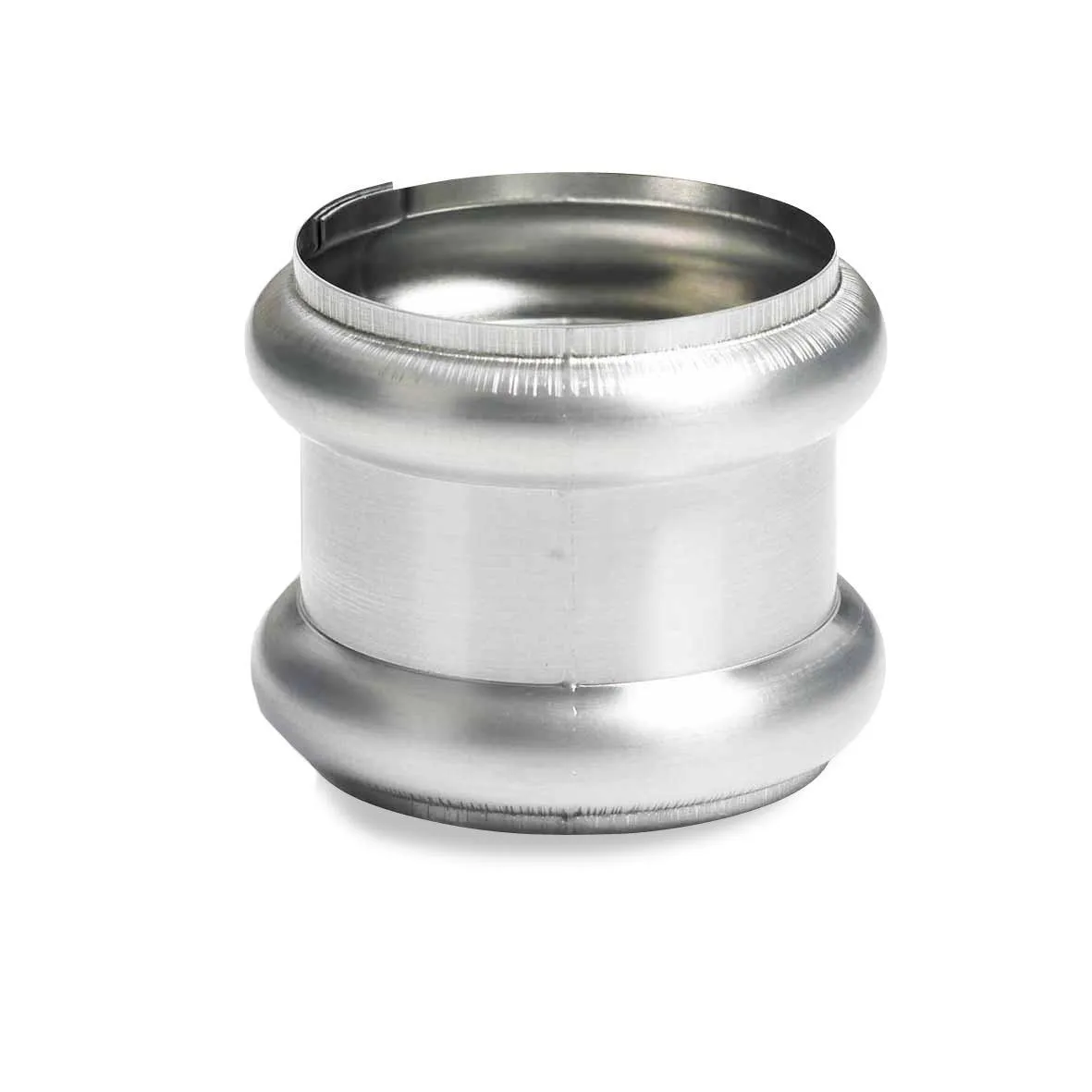 Nedzink Zinken dubbele overschuifwrong 100 mm rond (NedZink)