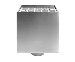 Rheinzink Vergaarbak Kubus 80 mm - 200x200 mm | Rheinzink