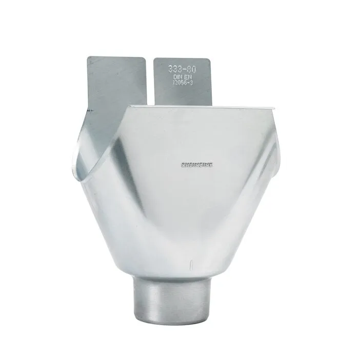 Rheinzink Trechteruitloop zink M400 rond 100 mm - Rheinzink