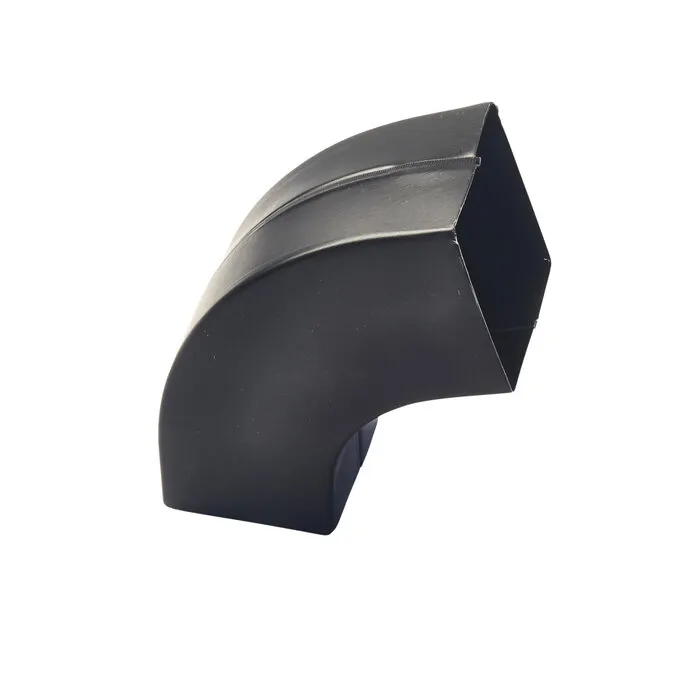 Nedzink Bocht zink 80x80 mm 72gr - Noir antraciet/zwart