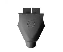 Prefa Trechteruitloop M400 100 mm P.10 zwart | Prefa