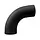 Bocht 85gr 100 mm - Ral-9005 zwart