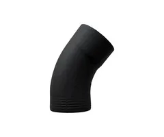 Prefa Bocht 40 graden 100 mm P.10 zwart | Prefa