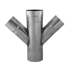 Rheinzink Zinken T-stuk 60 mm - 80 mm - 60 mm - 45 graden (Rheinzink)