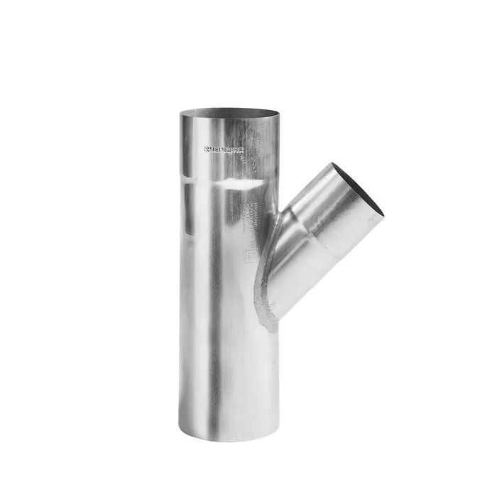 Regenpijp T-stuk zink 80 mm-60mm 45gr