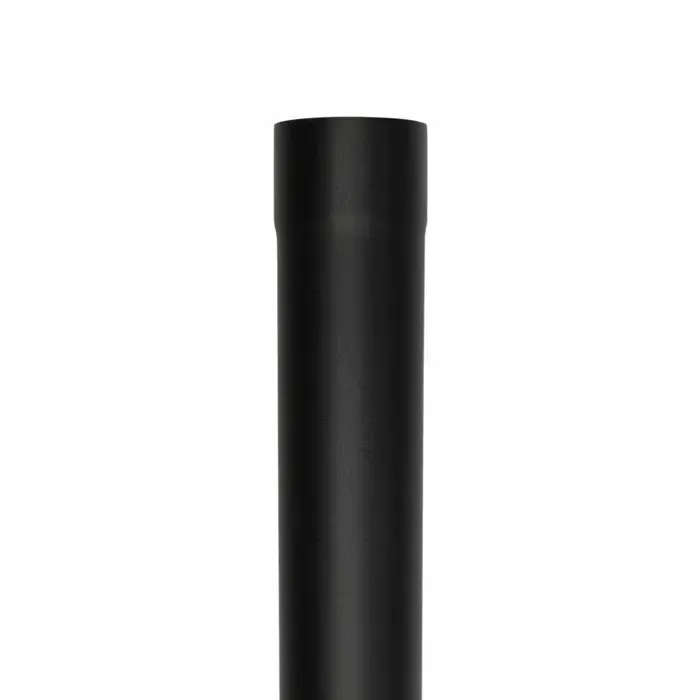 Prefa Regenpijp aluminium 80 mm 0.7mm dik 1 meter - Ral-9005 zwart