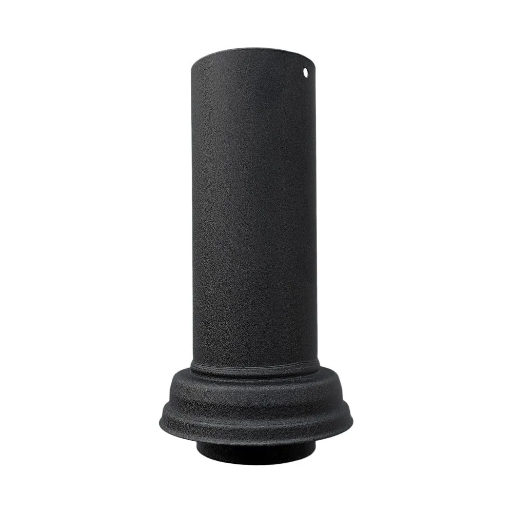 Prefa Aluminium montageschuifstuk 100 mm - 250 mm hoog - P.10 zwart (Prefa)