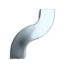 Grömo Zinken bocht 80x80 mm vierkant 72 graden (NedZink)