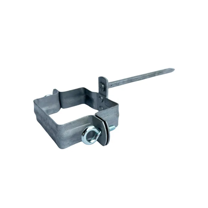 Scharnierpenbeugel 80x80 vierkant gegalv.