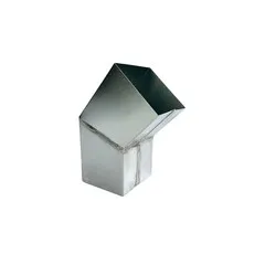 Nedzink Zinken bocht 80x80 mm vierkant 45 graden (NedZink)