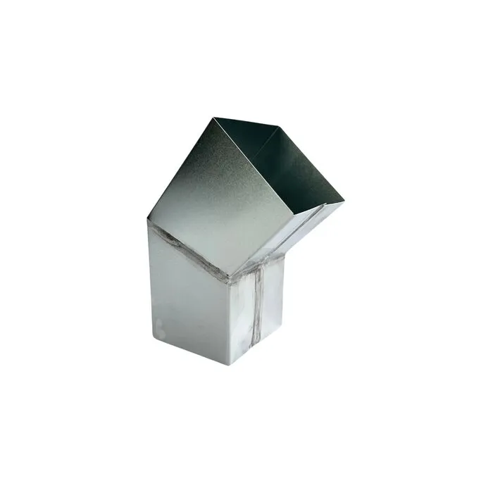 Nedzink Zinken bocht vierkant 80x80 mm 45gr