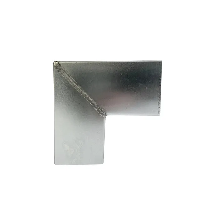 Grömo Zinken bocht 80x80 mm vierkant 90 graden (NedZink)