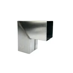 Grömo Zinken bocht 80x80 mm vierkant 90 graden (NedZink)