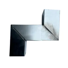 Grömo Zinken bocht 80x80 mm vierkant 90 graden (NedZink)