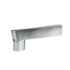 Nedzink Zinken stadsuitloop 60x80 mm naar passend in 80 mm - lengte 333 mm (NedZink)