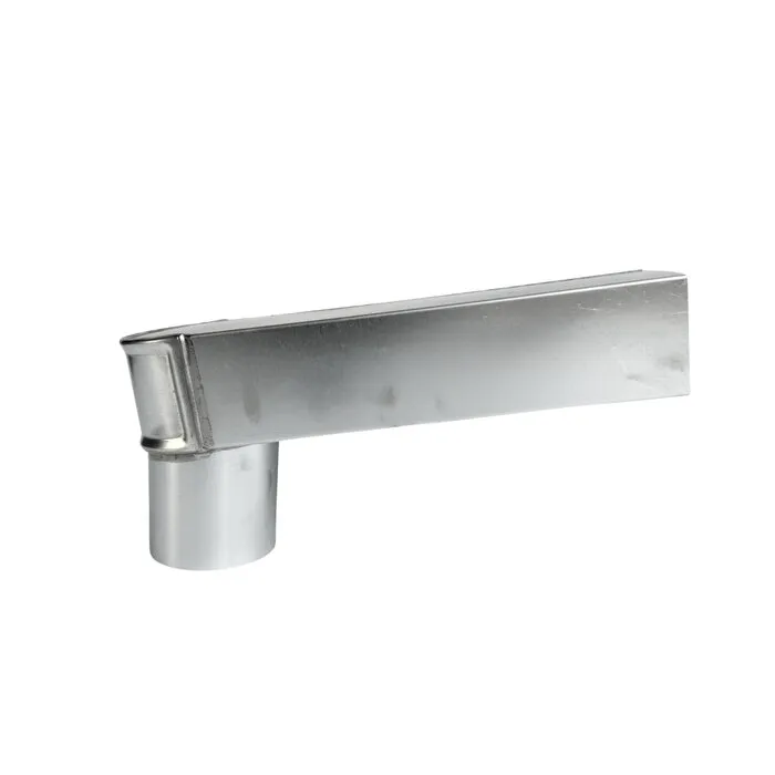 Nedzink Stadsuitloop 60x80 naar passend in 80 mm. zink. lengte 333mm
