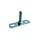 Gegalvaniseerde montageplaat M10 t.b.v. scharnierpijpbeugel inclusief draadeind M10x40 mm