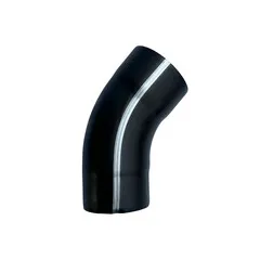 Nedzink Bocht zink 80 mm 40gr - Noir antraciet/zwart