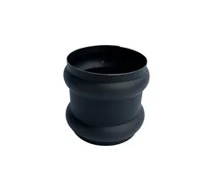 Nedzink Overschuifwrong dubbel 80 mm zwart Noir | NedZink