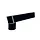 Zinken stadsuitloop 60x80 mm passend in 80 mm zwart Noir - lengte 330 mm (NedZink)