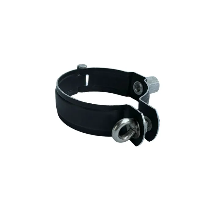 Nedzink Scharnierpijpbeugel 80/82mm M8/M10 - Noir antraciet/zwart (t.b.v. wrong)