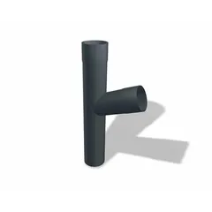 Prefa Aluminium T-stuk 80 mm met zijaansluiting 80 mm - P.10 antraciet (Prefa)