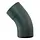 Bocht 40gr 80 mm - P.10 antraciet