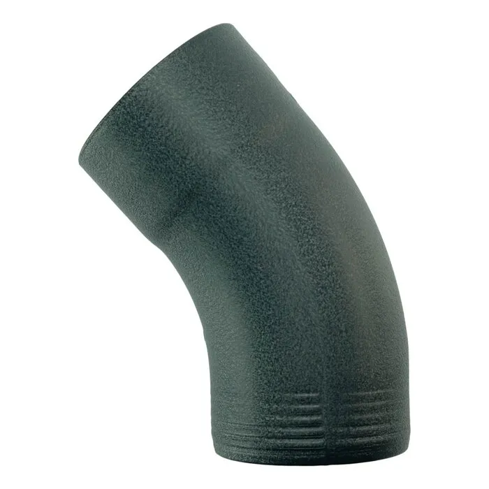 Prefa Bocht 40gr 80 mm - antraciet