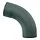 Aluminium bocht 72 graden 80 mm P.10 antraciet (Prefa)