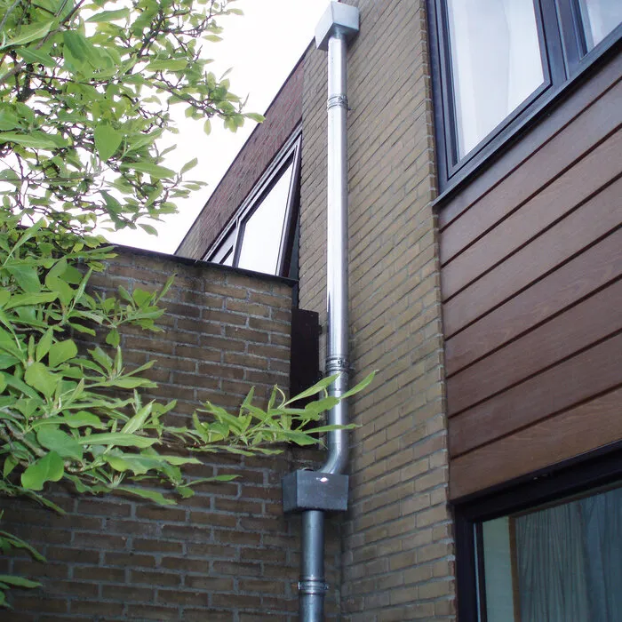 Rheinzink Zinken vergaarbak Trapezium 80 mm rond (NedZink)