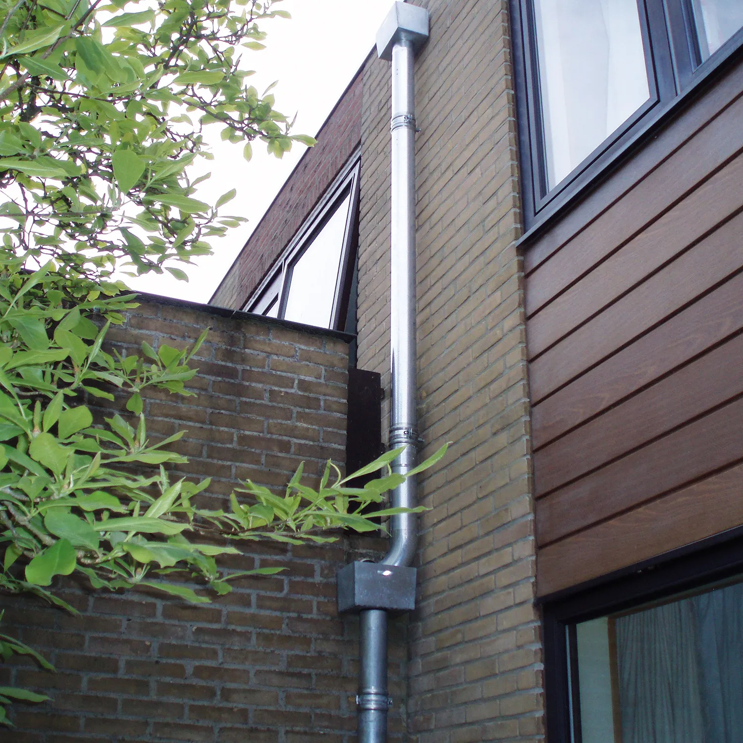 Rheinzink Zinken vergaarbak Trapezium 80 mm rond (Rheinzink)