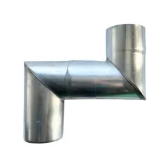 Nedzink Zinken bocht 80 mm rond 90 graden verstek (NedZink)