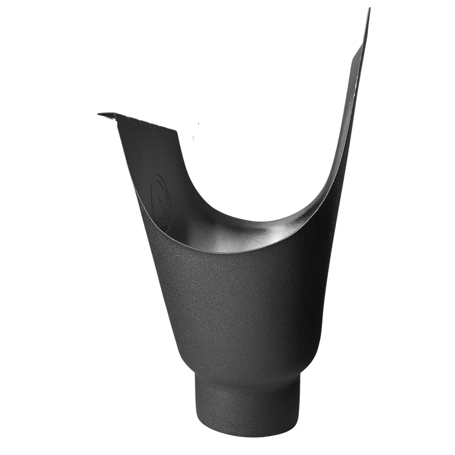 Prefa Aluminium trechteruitloop M333 100 mm P.10 zwart (Prefa)