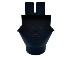 Prefa Trechteruitloop B333 100 mm P.10 zwart | Prefa
