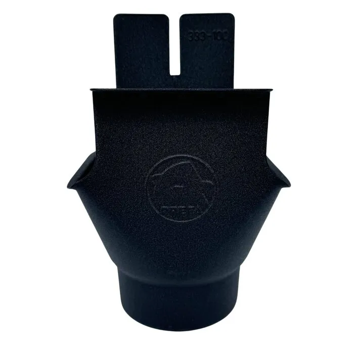 Prefa Trechteruitloop B333 t.b.v. 100mm regenpijp in zwart