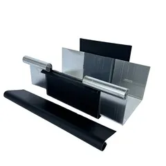 Prefa Aluminium expansiestuk met kraal en kap voor bakgoot B333 P.10 zwart (Prefa)