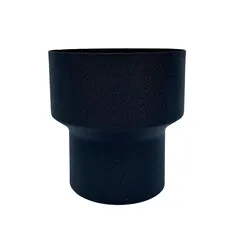 Prefa Aluminium verloop t.b.v. trechteruitloop 100 mm naar 80 mm - P.10 zwart (Prefa)