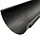 Aluminium dakgoot P.10 zwart - mastgoot M400 - 3 meter (Prefa P.10)