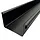 Aluminium dakgoot zwart - bakgoot B333 - 3 meter (Prefa P.10, 0,7 mm)