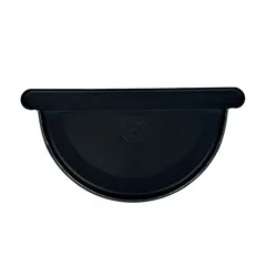Prefa Aluminium kopschot vlak M400 P.10 zwart - links/rechts te monteren (Prefa)