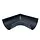 Aluminium binnenhoek M400 300x300 mm 90 graden - P.10 zwart (Prefa)
