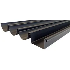 Prefa Aluminium dakgoot P.10 zwart - bakgoot B333 - 3 meter (Prefa P.10, 0,7 mm)