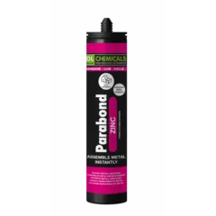 Parabond Zinc zinklijm grijs - patroon 290 ml, voor zinken dakgoten en toebehoren