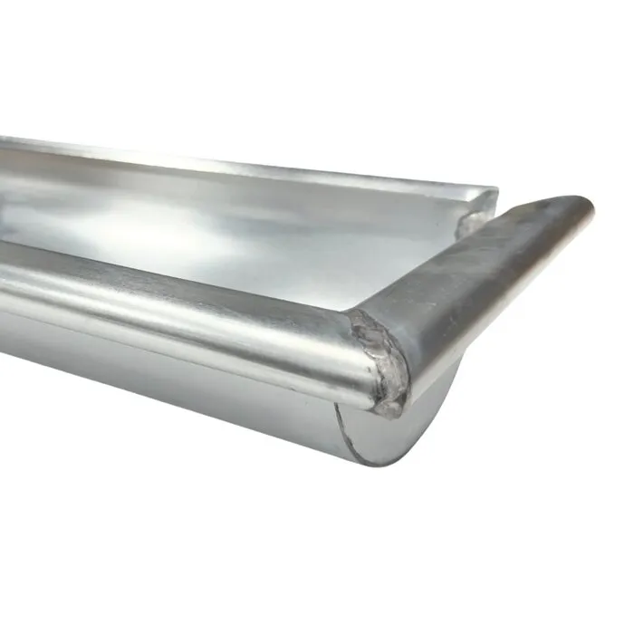 Nedzink Zinken dakgoot - mastgoot M37 - 3 meter inclusief gesoldeerd kopschot (NedZink)