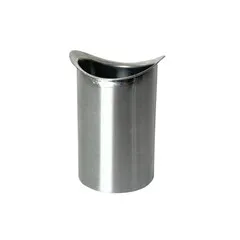 Nedzink Zinken tapeind 60 mm ovaal (58mm uitwendig) t.b.v. mastgoot M30 (NedZink)