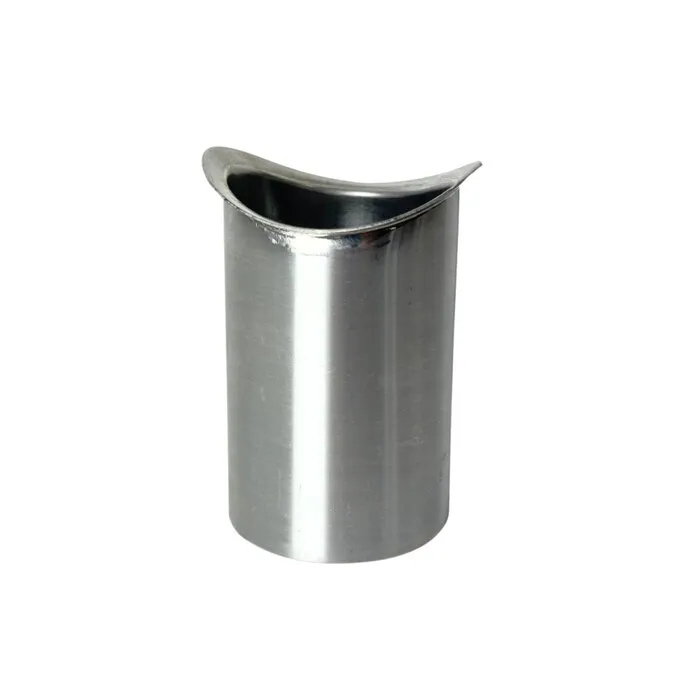 Nedzink Tapeind 60 mm ovaal voor mastgoot. zink